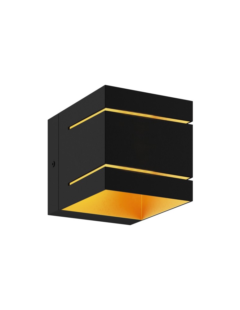 Kinkiety kwadratowe - Zuma Line Transfer WL 2 Kinkiet Czarno-Złoty/Black-Gold 91067-N - produkt kolory-swiatla.pl 1