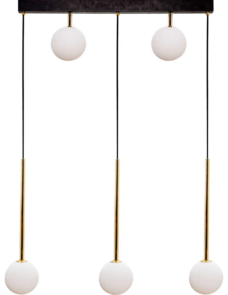 Lampy wiszące na listwie - Zuma Line Ali Lampa Wisząca 5641 czarny - produkt kolory-swiatla.pl 1