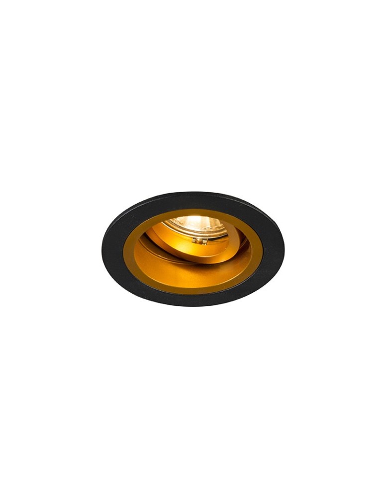 Lampy podtynkowe okrągłe - Zuma Line Chuck Spot 92702-N czarny - produkt kolory-swiatla.pl 1