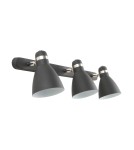 Kinkiety potrójne - Zuma Line Delta Kinkiet A6010-3A czarny mat - product 1