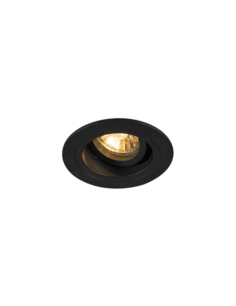 Lampy podtynkowe okrągłe - Zuma Line Chuck Spot 92700-N czarny - produkt kolory-swiatla.pl 1