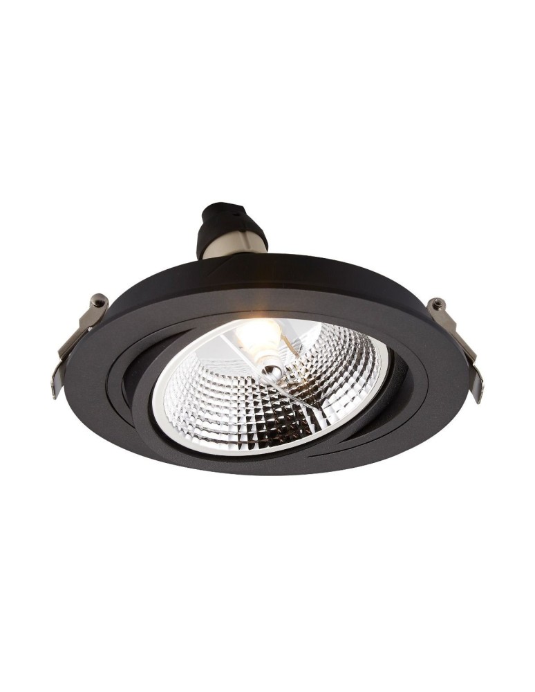 Lampy podtynkowe okrągłe - Zuma Line Chuck Spot ARGU10-055-N czarny - produkt kolory-swiatla.pl 1