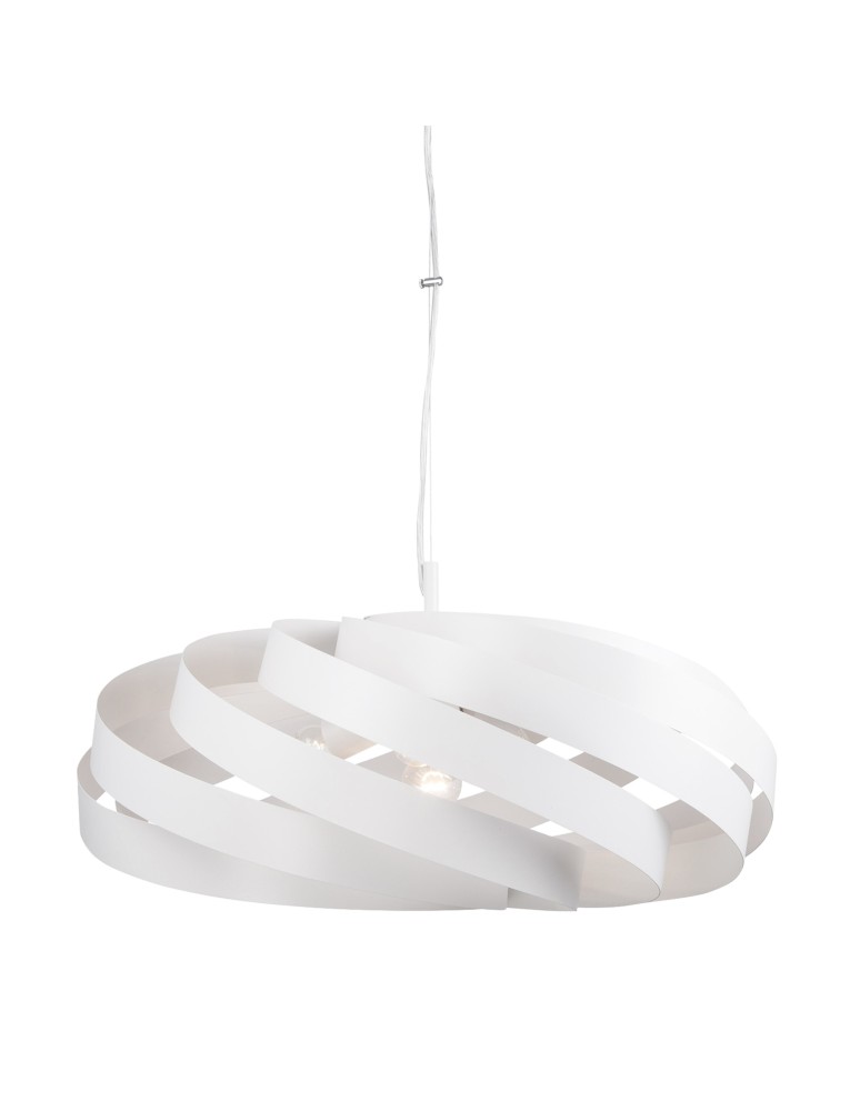 Lampy wiszące nowoczesne - Zuma Line Lampa wisząca VENTO 60 cm biała/white - produkt kolory-swiatla.pl 1