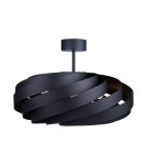 Lampy sufitowe nowoczesne - Zuma Line Lampa sufitowa VENTO 60 cm czarna/black - product 1