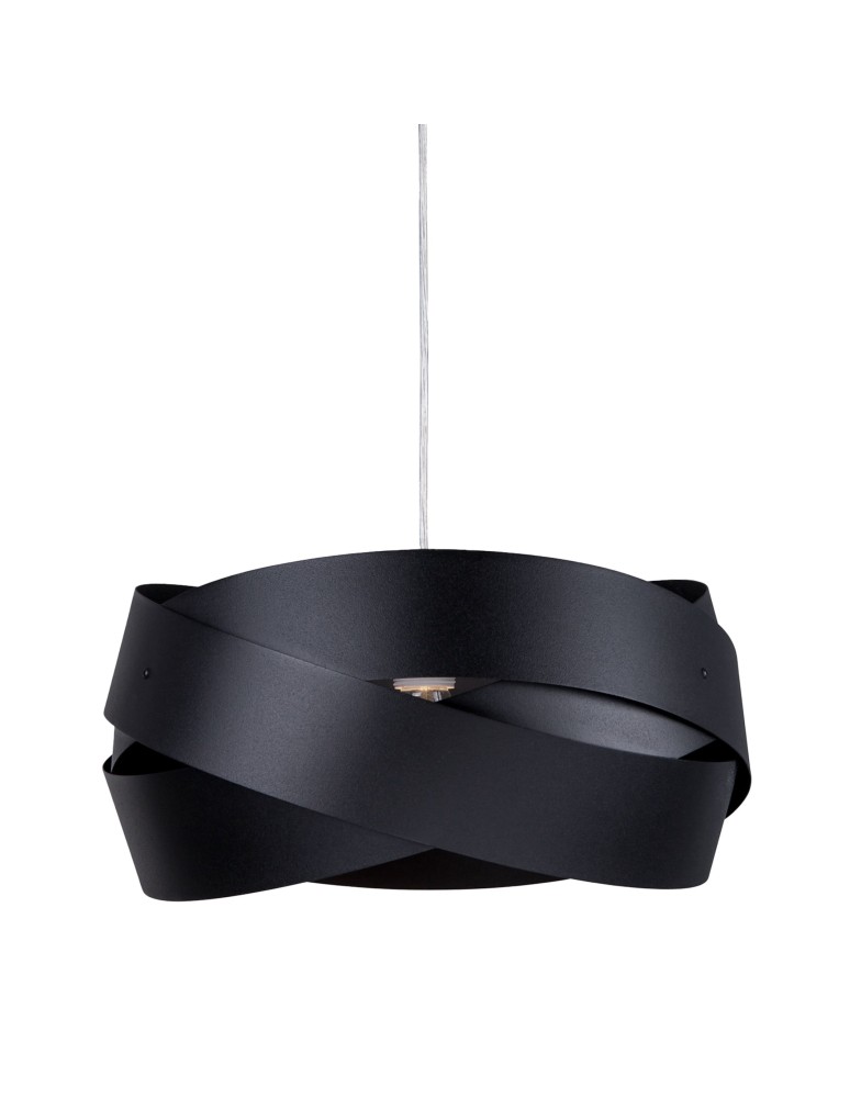 Lampy wiszące czarne - Zuma Line Lampa wisząca TORNADO 40 cm czarna/black 1114 - product kolory-swiatla.pl 2