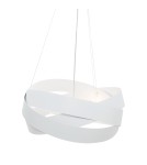 Lampy wiszące nowoczesne - Zuma Line Lampa wisząca TORNADO 50 cm biała/white 1117 - produkt 2