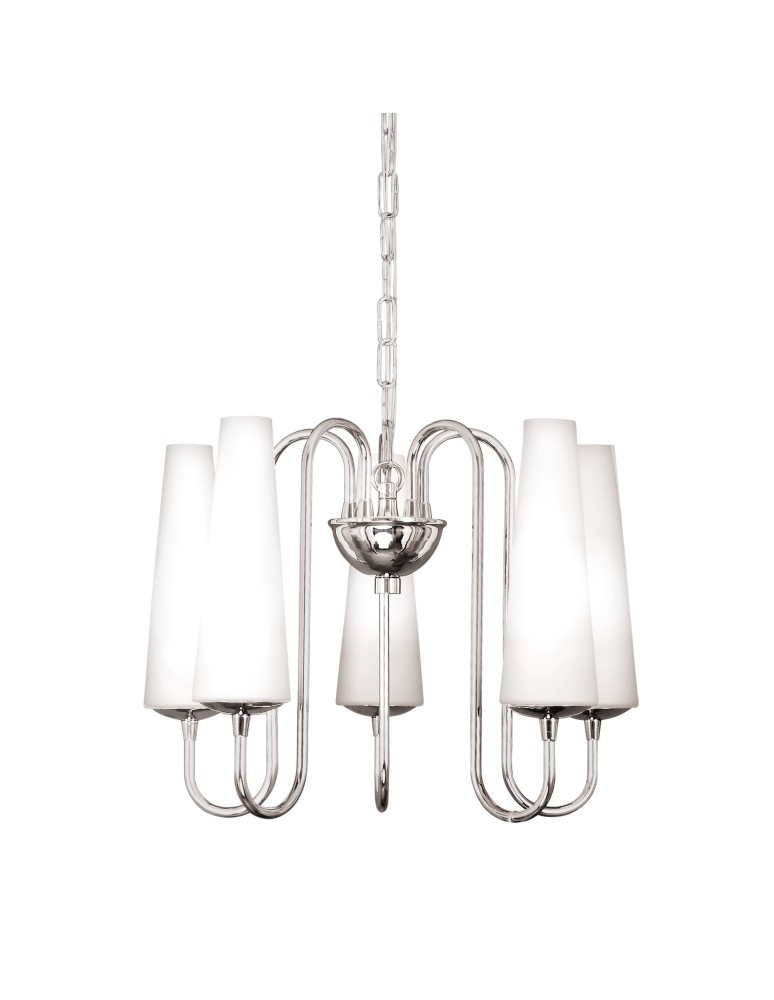 Żyrandole chromowane - Zuma Line Lampa wisząca MAGNUM 5 chrom - produkt kolory-swiatla.pl 1