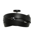 Lampy sufitowe czarne - Zuma Line Lampa sufitowa TORNADO 50 cm czarna/black - produkt 1