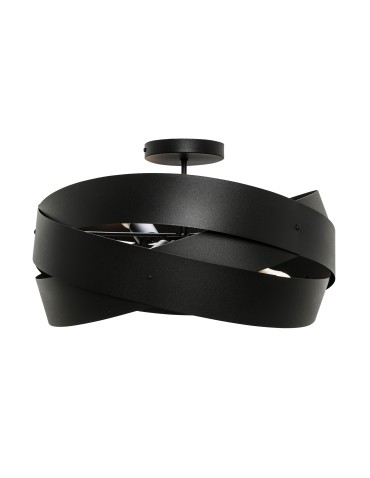 Zuma Line Lampa sufitowa TORNADO 50 cm czarna/black