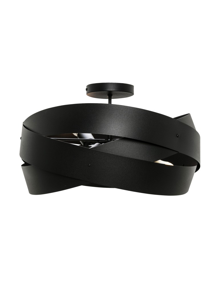 Zuma Line Lampa sufitowa TORNADO 50 cm czarna/black
