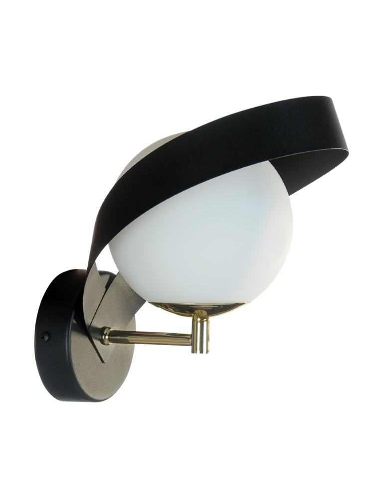 Kinkiety kule - Zuma Line Kinkiet NELA czarno-złota /black-gold - produkt kolory-swiatla.pl 1