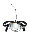 Zuma Line Lampa wisząca NELA FLAT 65 cm czarno-złota /black-gold
