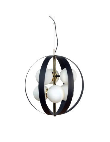 Zuma Line Lampa wisząca NELA 50 cm czarno-złota /black-gold
