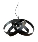 Lampy wiszące nowoczesne - Zuma Line Lampa wisząca FLORES czarna/black - produkt 1