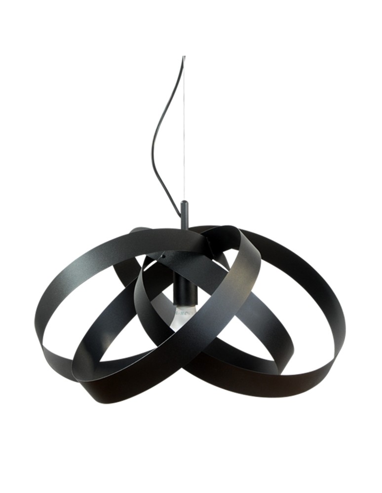 Lampy wiszące nowoczesne - Zuma Line Lampa wisząca FLORES czarna/black - produkt kolory-swiatla.pl 1