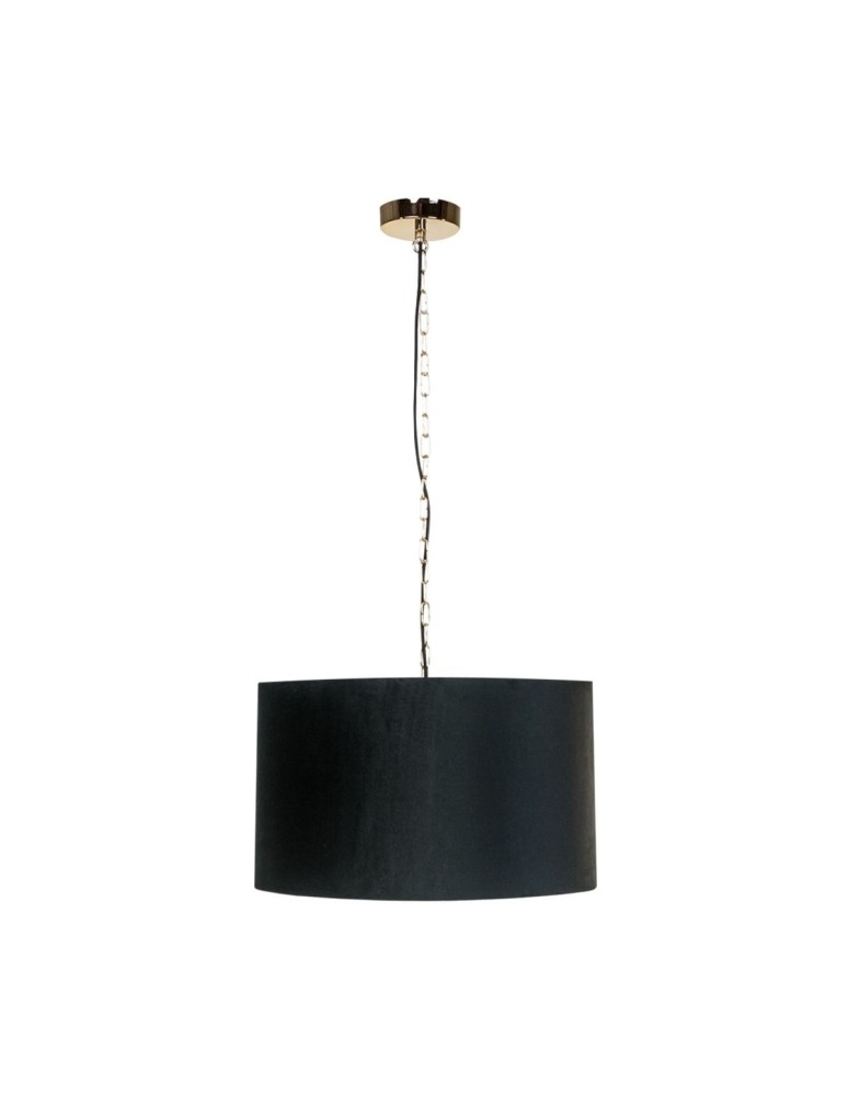 Lampy wiszące z abażurem - Zuma Line Wisząca Inga P06-Gd-Bk P06-GD-BK czarny - produkt kolory-swiatla.pl 1