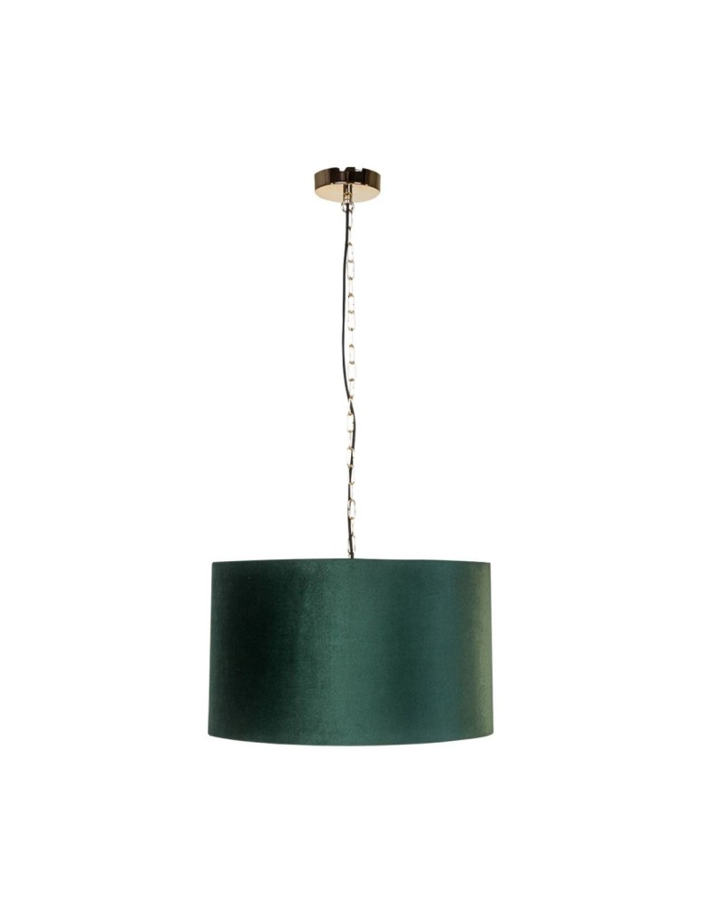 Lampy wiszące z abażurem - Zuma Line Wisząca Inga P06-Gd-Gr P06-GD-GR zielony - produkt kolory-swiatla.pl 1