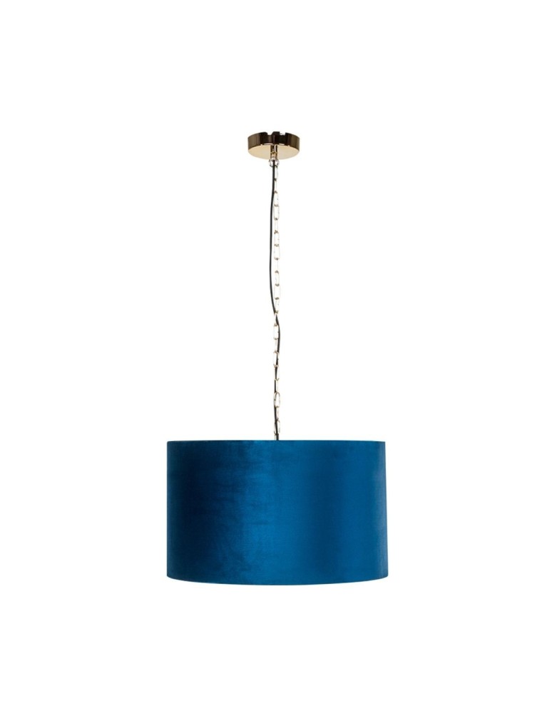 Lampy wiszące z abażurem - Zuma Line Wisząca Inga P06-Gd-Bl P06-GD-BL niebieski - produkt kolory-swiatla.pl 1