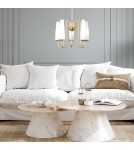 Żyrandole złote - Zuma Line Lampa wisząca MAGNUM 5 złoty/gold - produkt 4