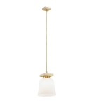 Lampy wiszące pojedyncze - Argon ARDEN lampa wisząca 1 pł. 1x15W (max) opal mat złoty 8261 - produkt 1