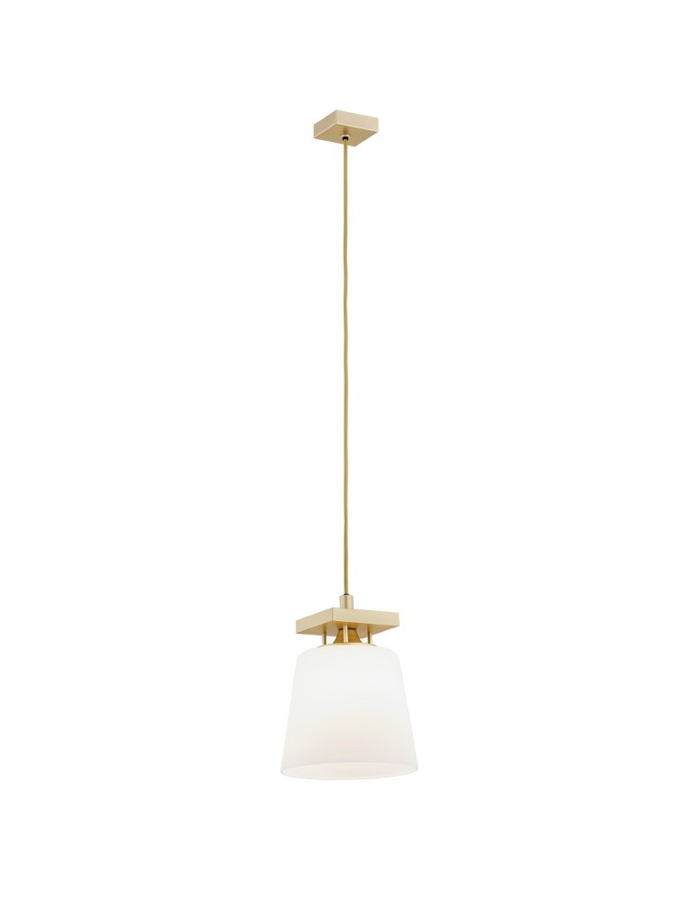 Argon ARDEN lampa wisząca 1 pł. 1x15W (max) opal mat złoty 8261