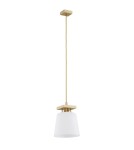 Lampy wiszące pojedyncze - Argon ARDEN lampa wisząca 1 pł. 1x15W (max) opal mat złoty 8261 - produkt 2