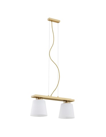 Argon ARDEN lampa wisząca 2 pł. 2x15W (max) opal mat złoty 7151 - produkt 2
