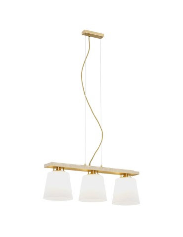 Argon ARDEN lampa wisząca 3 pł. 3x15W (max) opal mat złoty 6250