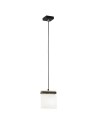 Argon CANOA lampa wisząca 1 pł. 1x15W (max) opal mat czarny 8276