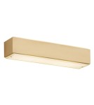 Kinkiety złote - Argon CARLSON kinkiet 2 pł. 2x15W (max) opal mat złoty 7166 - produkt 1
