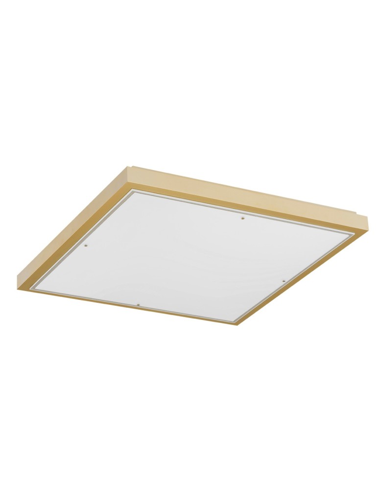 Plafony kwadratowe - Argon CARLSON plafon 4 pł. 4x15W (max) opal mat złoty 1802 - product kolory-swiatla.pl 2