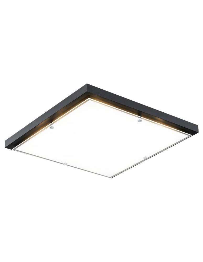 Plafony kwadratowe - Argon CARLSON plafon 4 pł. 4x15W (max) opal mat czarny 1826 - produkt kolory-swiatla.pl 1