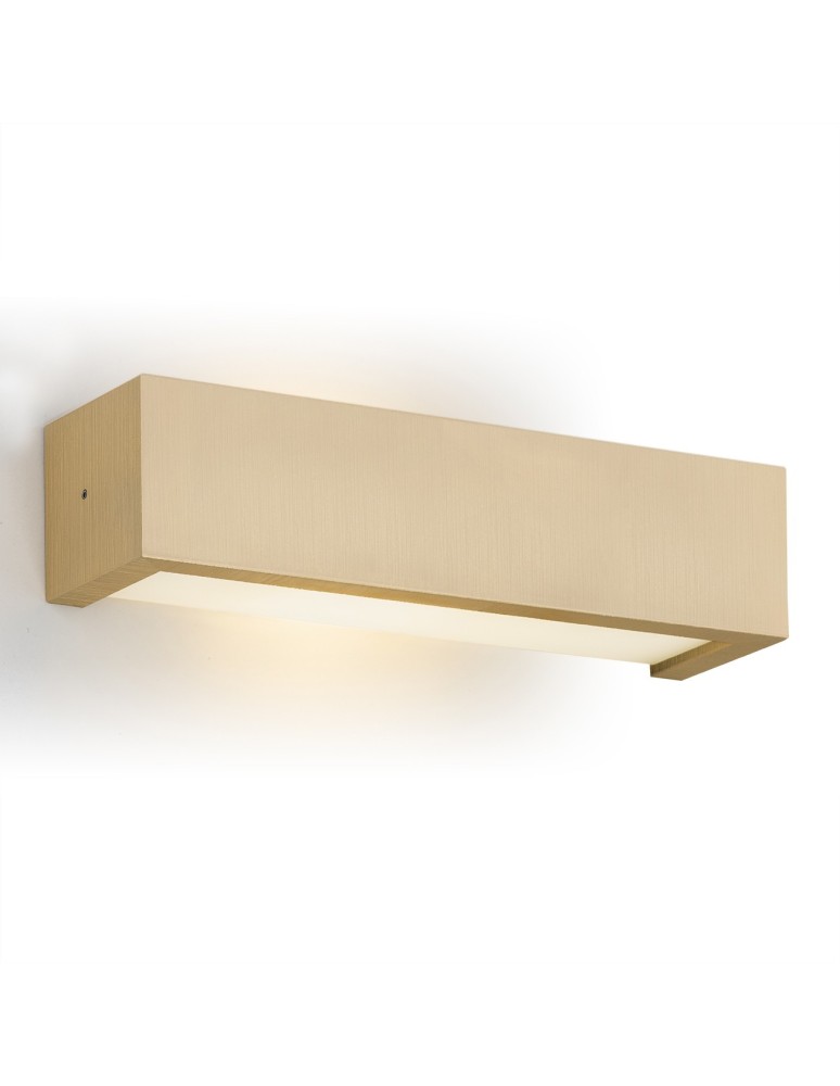 Kinkiety złote - Argon CASERTA kinkiet 1 pł., prążek pionowy 1x15W (max) opal mat złoty 8252 - produkt kolory-swiatla.pl 1