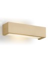 Argon CASERTA kinkiet 1 pł., prążek pionowy 1x15W (max) opal mat złoty 8252