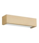 Kinkiety złote - Argon CASERTA kinkiet 2 pł., prążek pionowy 2x15W (max) opal mat złoty 7169 - product 2