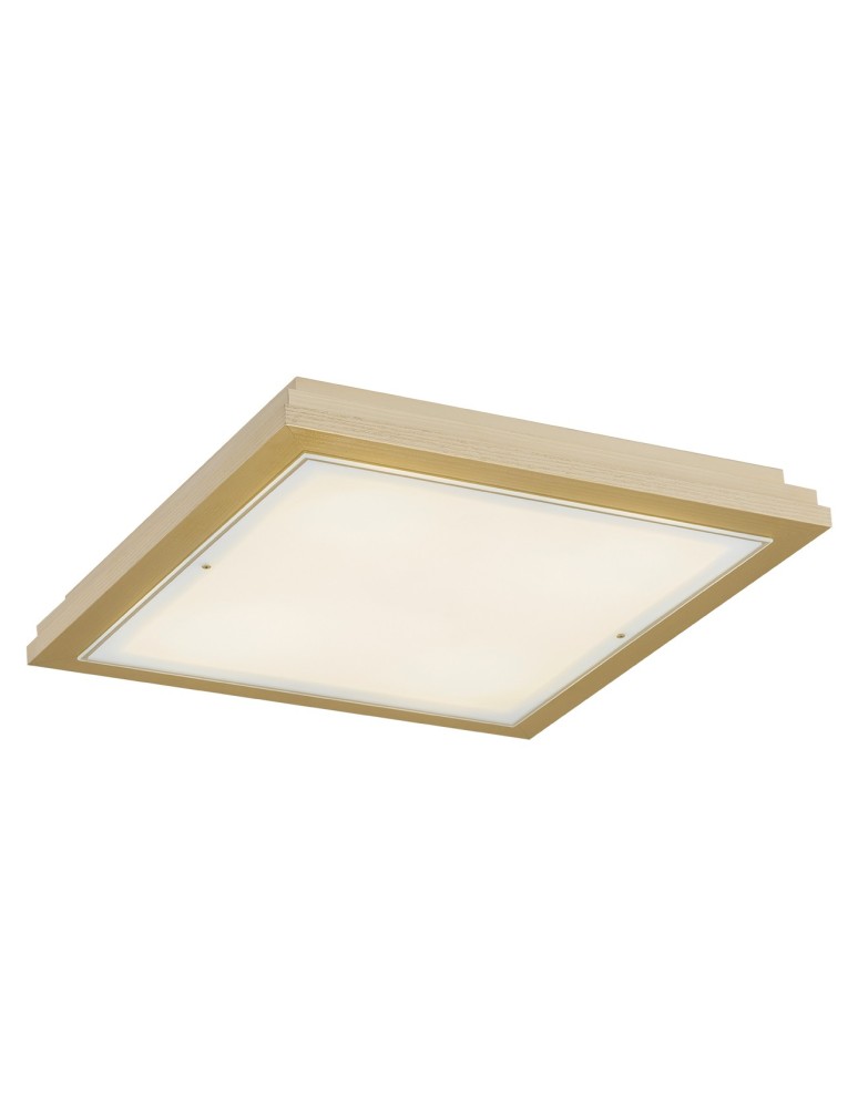 Plafony złote - Argon CASERTA plafon 4 pł. 4x15W (max) opal mat złoty 1803 - produkt kolory-swiatla.pl 1