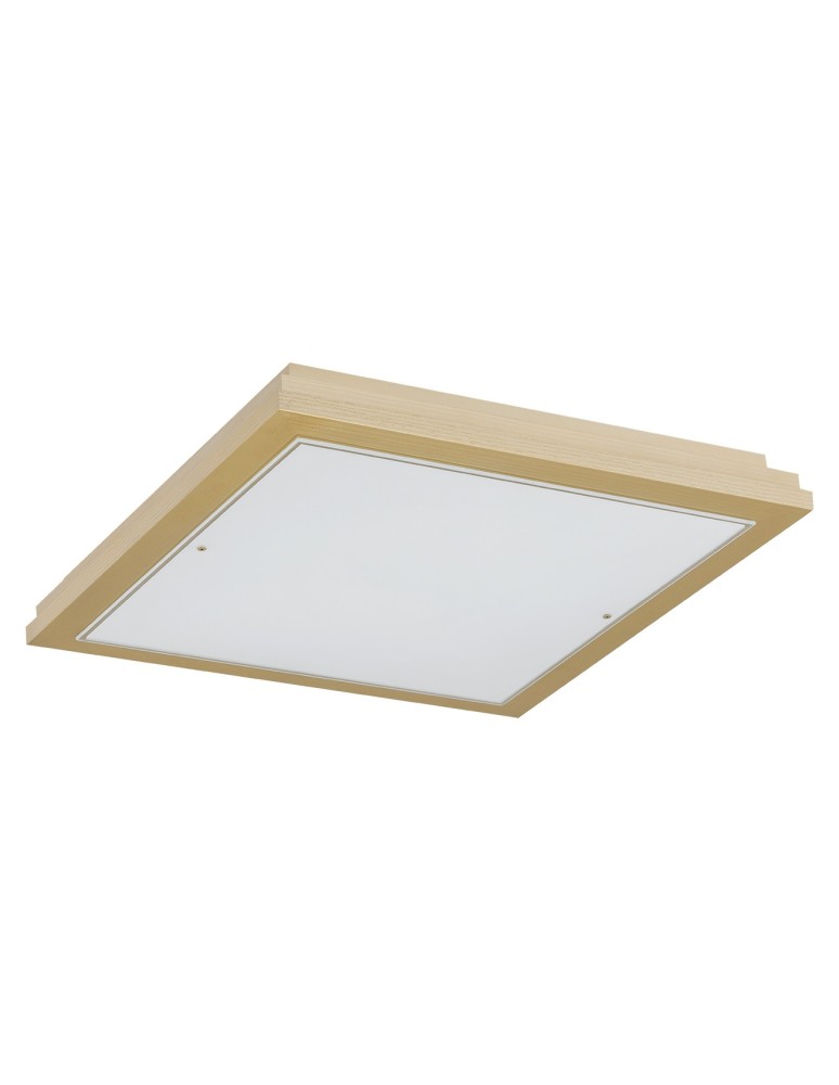 Plafony złote - Argon CASERTA plafon 4 pł. 4x15W (max) opal mat złoty 1803 - product kolory-swiatla.pl 2