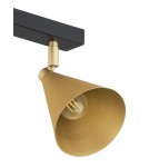 Lampy sufitowe reflektory - Argon LUCINDA plafon 2 pł. 2x7W (max) złoty czarny 7149 - product 6