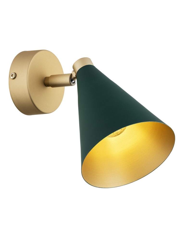 Kinkiety zielone - Argon LUCINDA kinkiet / plafon 1 pł. 1x7W (max) zielony złoty 8254 - produkt kolory-swiatla.pl 1