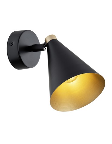 Argon LUCINDA kinkiet / plafon 1 pł. 1x7W (max) czarny złoty 8253