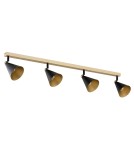 Lampy sufitowe reflektory - Argon LUCINDA plafon 4 pł. 4x7W (max) czarny złoty 1805 - produkt 2