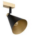 Lampy sufitowe reflektory - Argon LUCINDA plafon 4 pł. 4x7W (max) czarny złoty 1805 - produkt 4