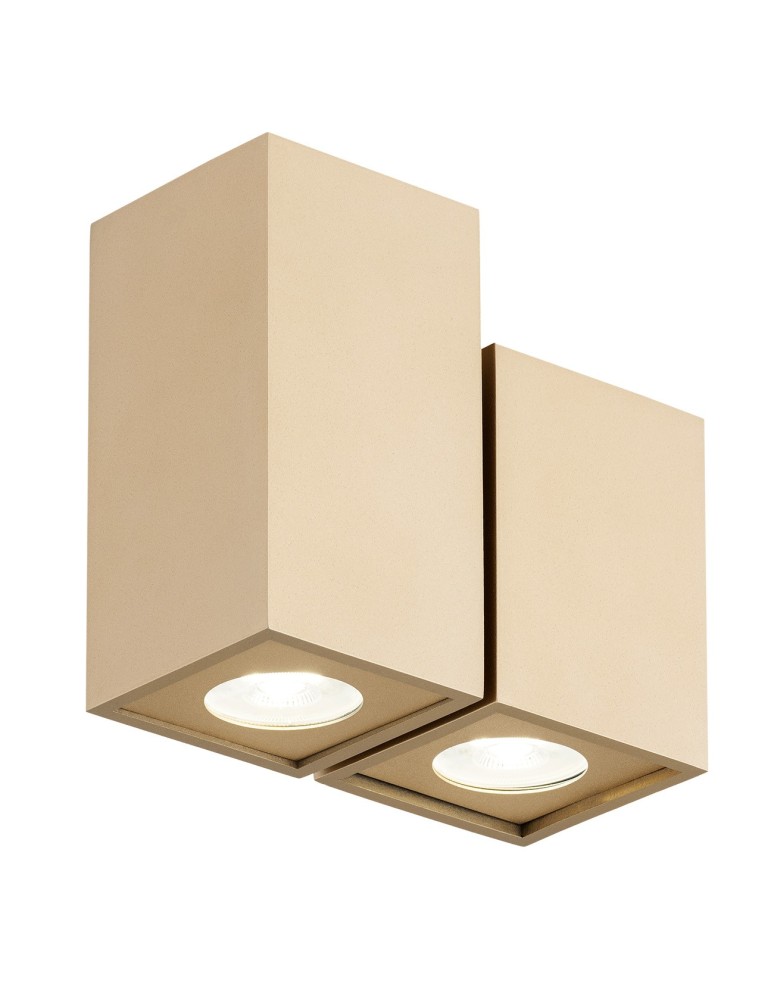 Lampy sufitowe regulowane - spoty - Argon MORTIMER plafon 2 pł., kubiki 2x5W (max) złoty 7175 - produkt kolory-swiatla.pl 1