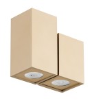 Lampy sufitowe regulowane - spoty - Argon MORTIMER plafon 2 pł., kubiki 2x5W (max) złoty 7175 - product 3