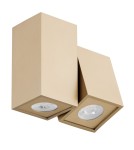 Lampy sufitowe regulowane - spoty - Argon MORTIMER plafon 2 pł., kubiki 2x5W (max) złoty 7175 - product 4