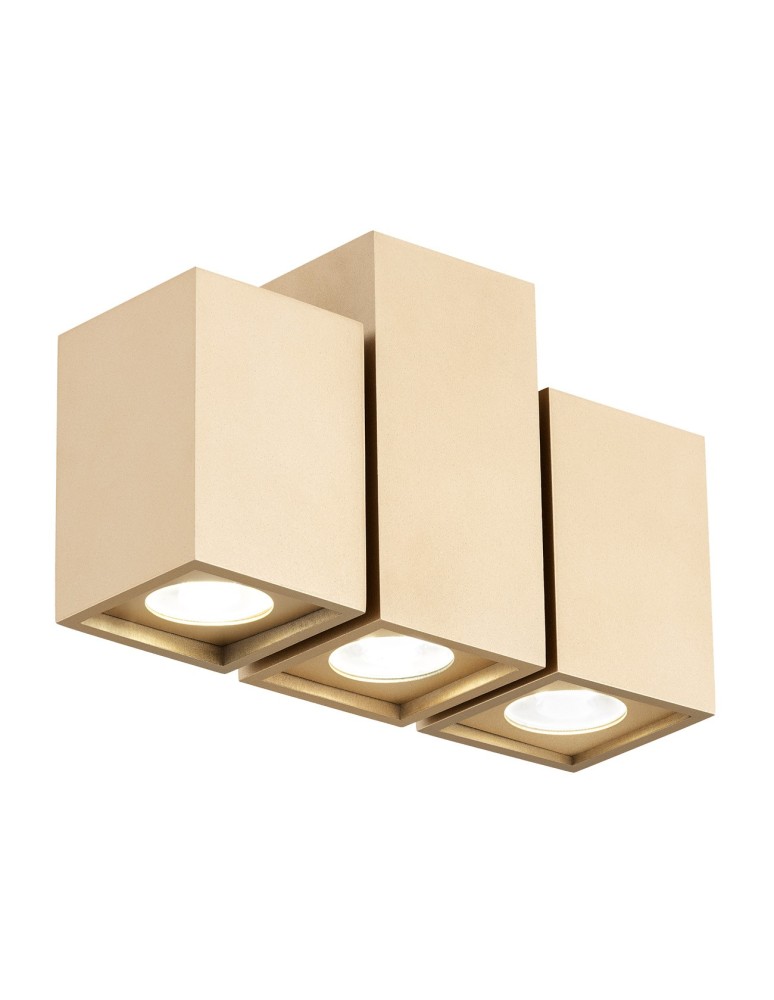 Argon MORTIMER plafon 3 pł., kubiki 3x5W (max) złoty 6269