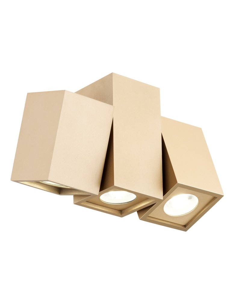 Argon MORTIMER plafon 3 pł., kubiki 3x5W (max) złoty 6269
