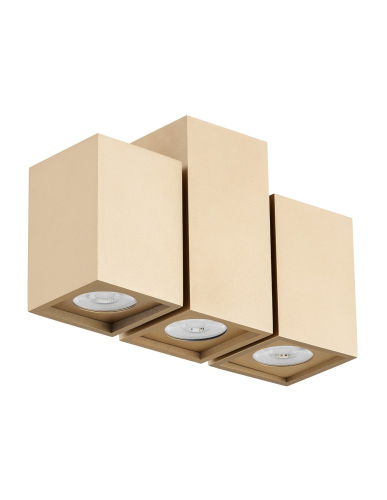 Argon MORTIMER plafon 3 pł., kubiki 3x5W (max) złoty 6269