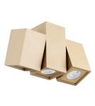 Lampy sufitowe regulowane - spoty - Argon MORTIMER plafon 3 pł., kubiki 3x5W (max) złoty 6269 - produkt 4