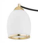 Żyrandole - Argon AVILA PLUS żyrandol 3 pł. 3x15W (max) opal mat czarny struktura 6144 - produkt 4